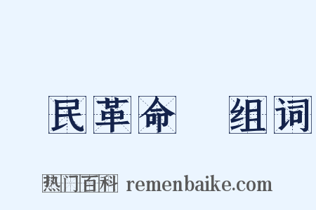 國民革命軍组词是什么意思的图片